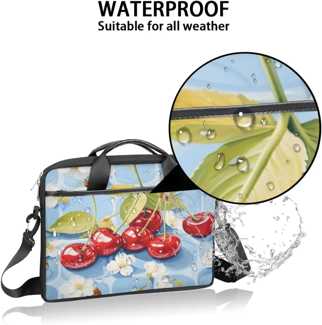 Laptop Bag Case Shoulder Messenger Carrying Bag 13 14 15 Inch Waterproof Computer Sleeve Cover