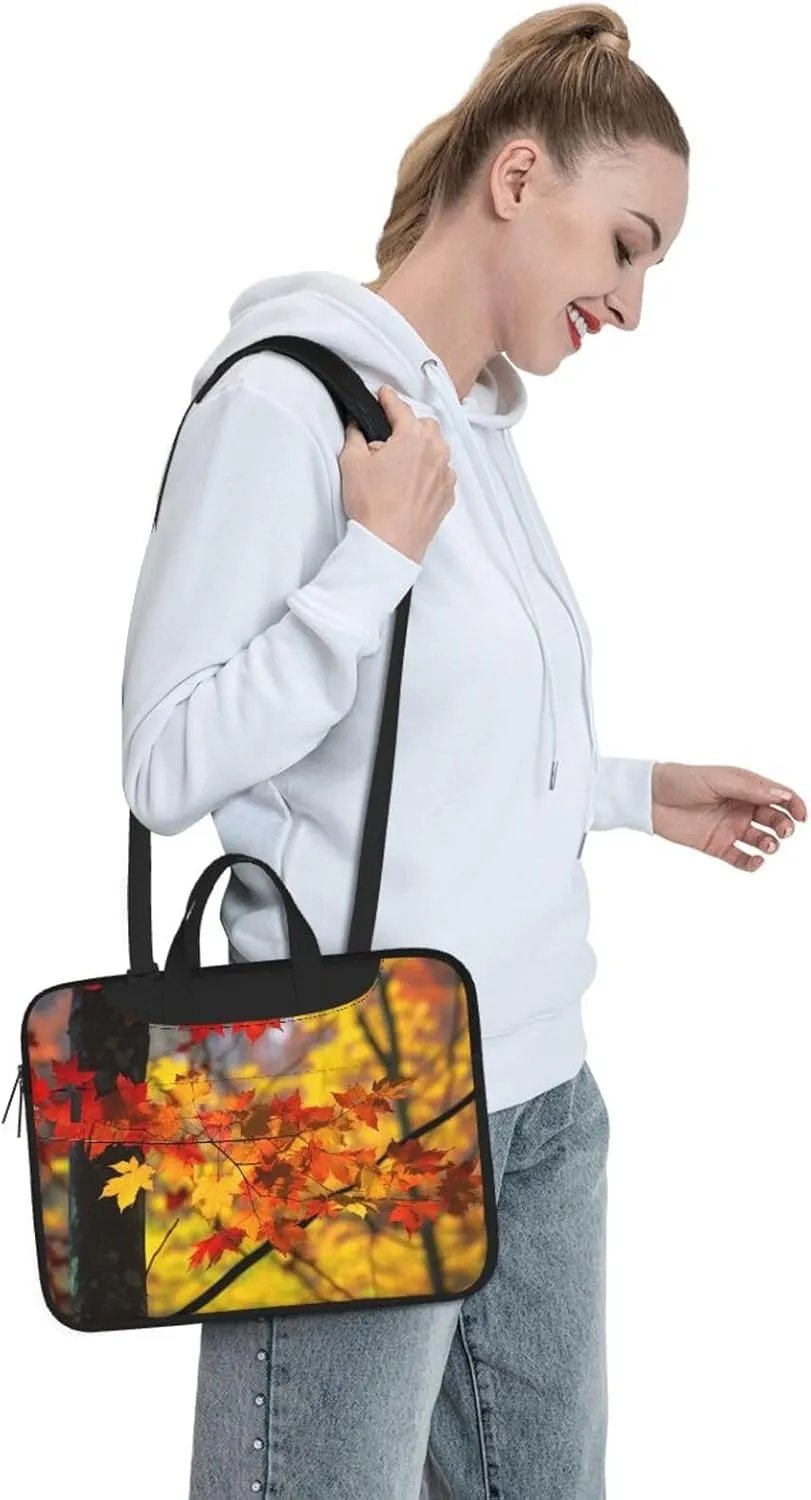 Laptop Bag fit,Skull and US Flag Laptop Briefcase, Suitable for Office School Travel