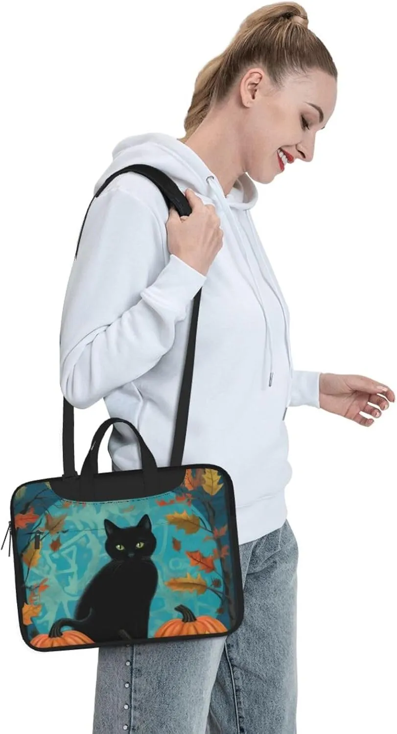 Laptop Bag fit,Thanksgiving Turkey Pumpkin Harvest Handbag CrossbodyBag, Suitable for Office School Travel