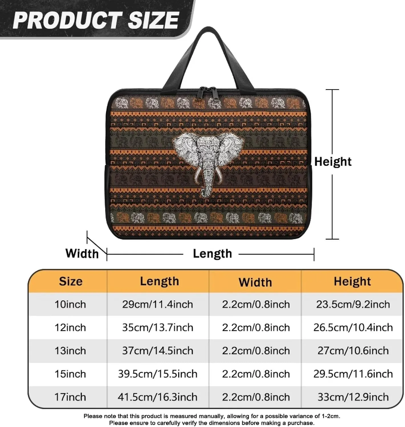 Laptop Bag for Women Men Waterproof Carrying Case Zipper Computer Handbag for Office Business 10 Inch- 17 Inch
