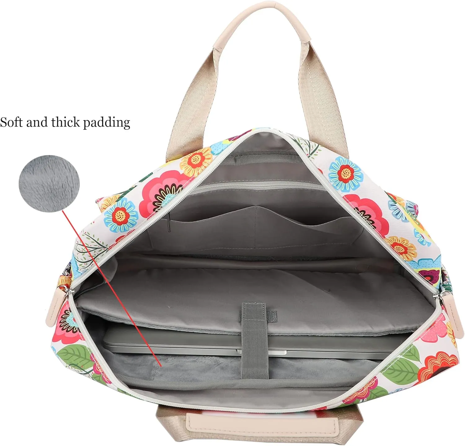 Laptop Briefcase, Water Repellent Multi-Functional Laptop Shoulder Messenger Case Bag (15 inch-15.6 inch, SLB-4)