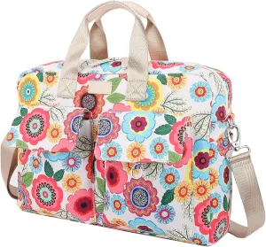 Laptop Briefcase, Water Repellent Multi-Functional Laptop Shoulder Messenger Case Bag (15 inch-15.6 inch, SLB-4)