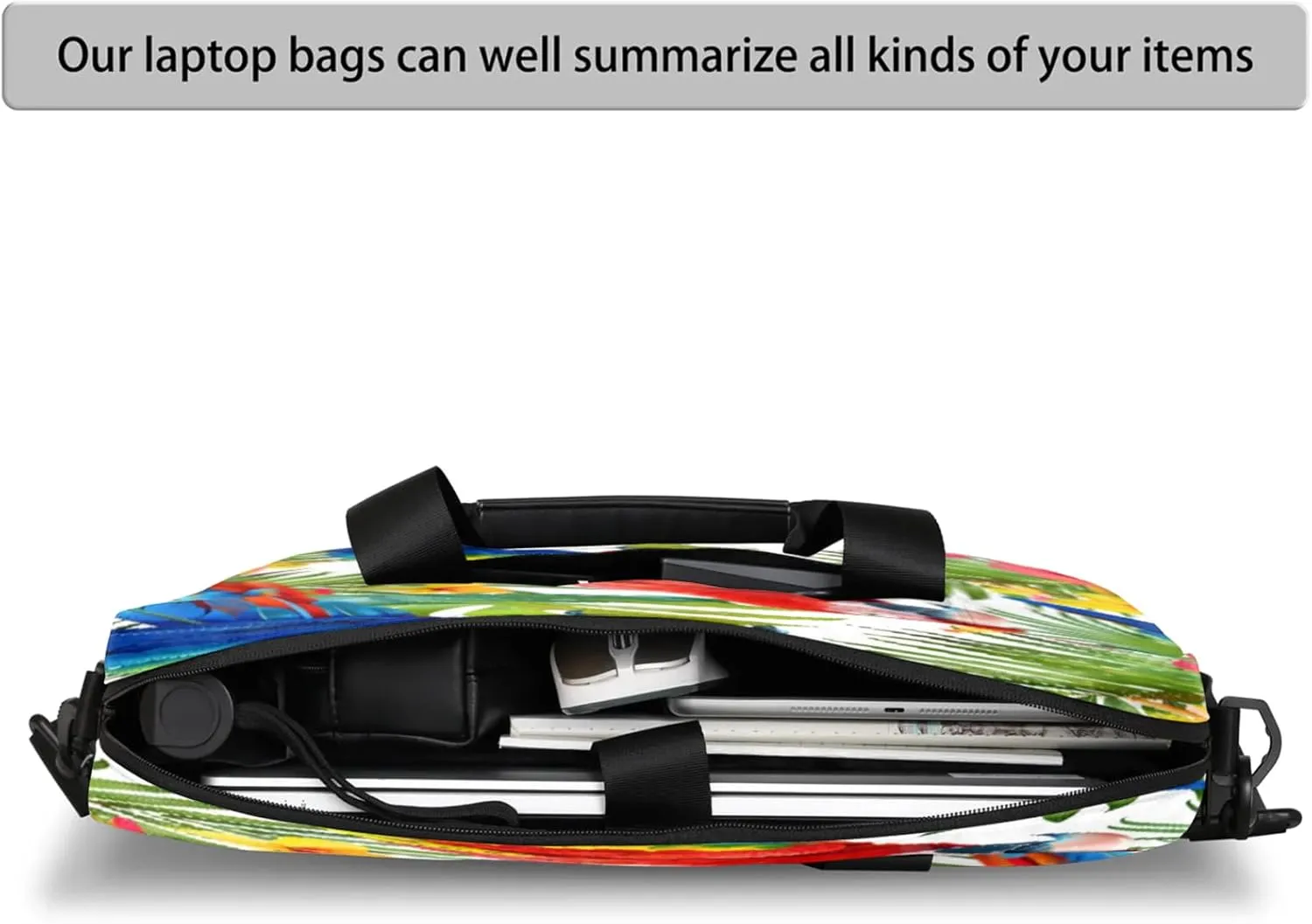 Laptop Shoulder Bag Compatible with Handle, Messenger Shoulder Case for Laptop or Tablet, Laptop Carrying Case