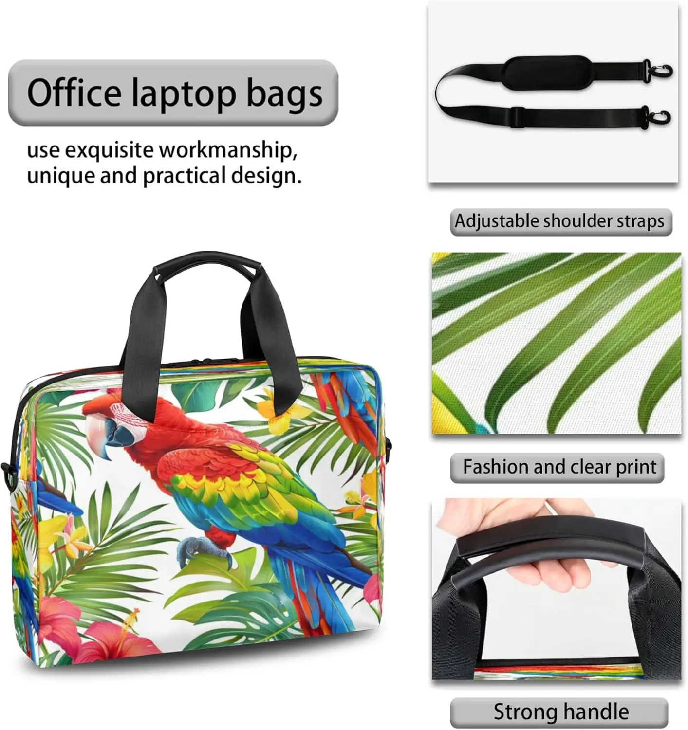 Laptop Shoulder Bag Compatible with Handle, Messenger Shoulder Case for Laptop or Tablet, Laptop Carrying Case