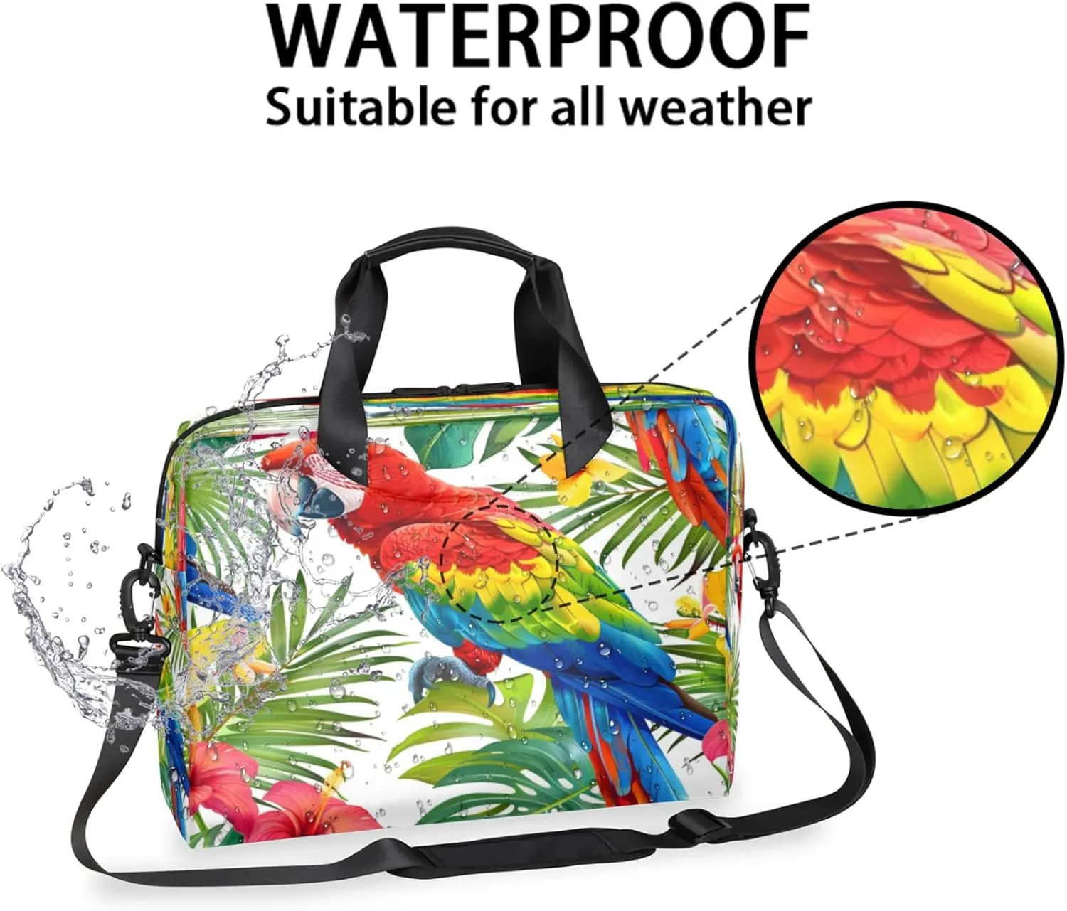 Laptop Shoulder Bag Compatible with Handle, Messenger Shoulder Case for Laptop or Tablet, Laptop Carrying Case