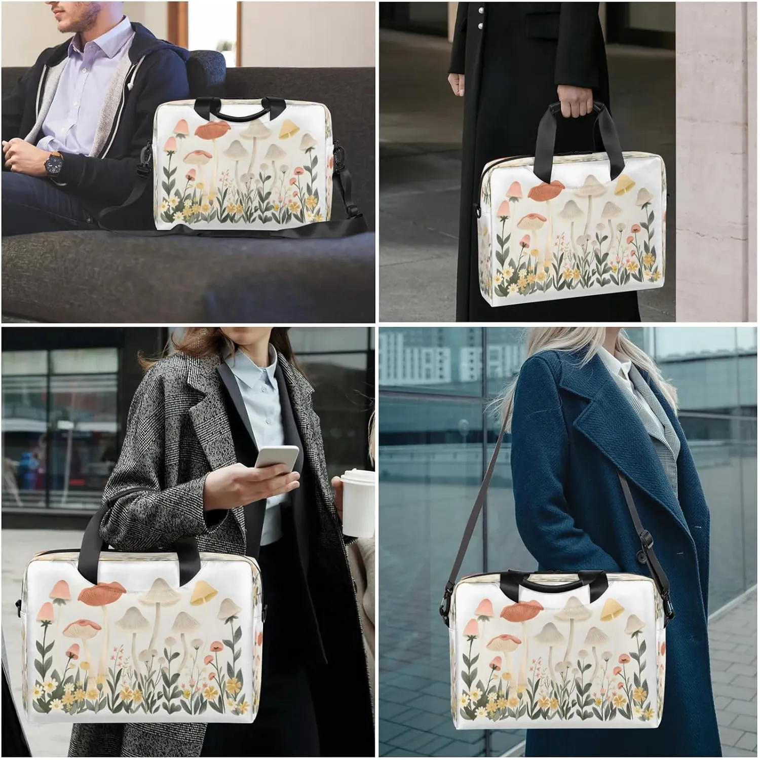 Laptop Shoulder Bag Compatible with Handle, Messenger Shoulder Case for Laptop or Tablet, Laptop Carrying Case