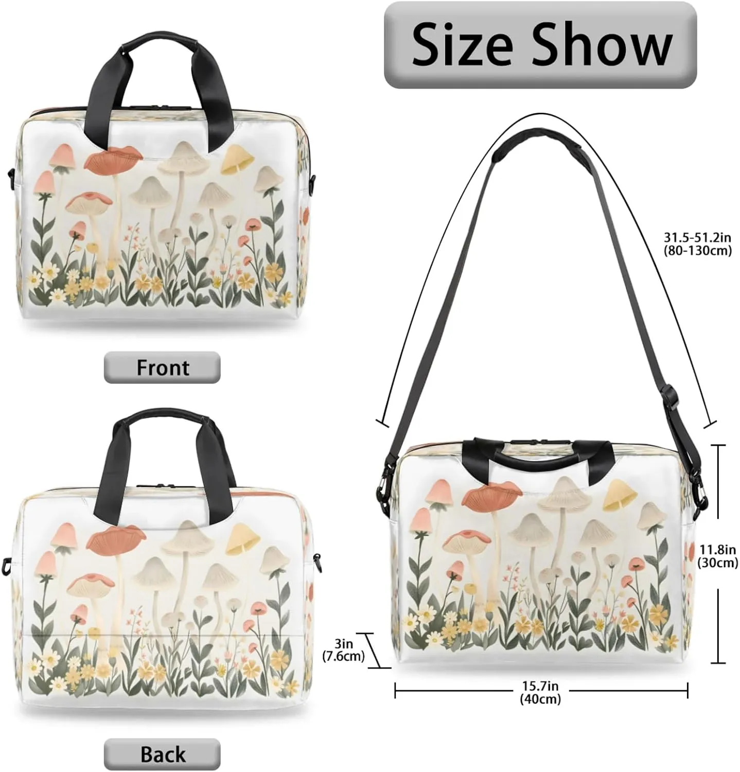 Laptop Shoulder Bag Compatible with Handle, Messenger Shoulder Case for Laptop or Tablet, Laptop Carrying Case