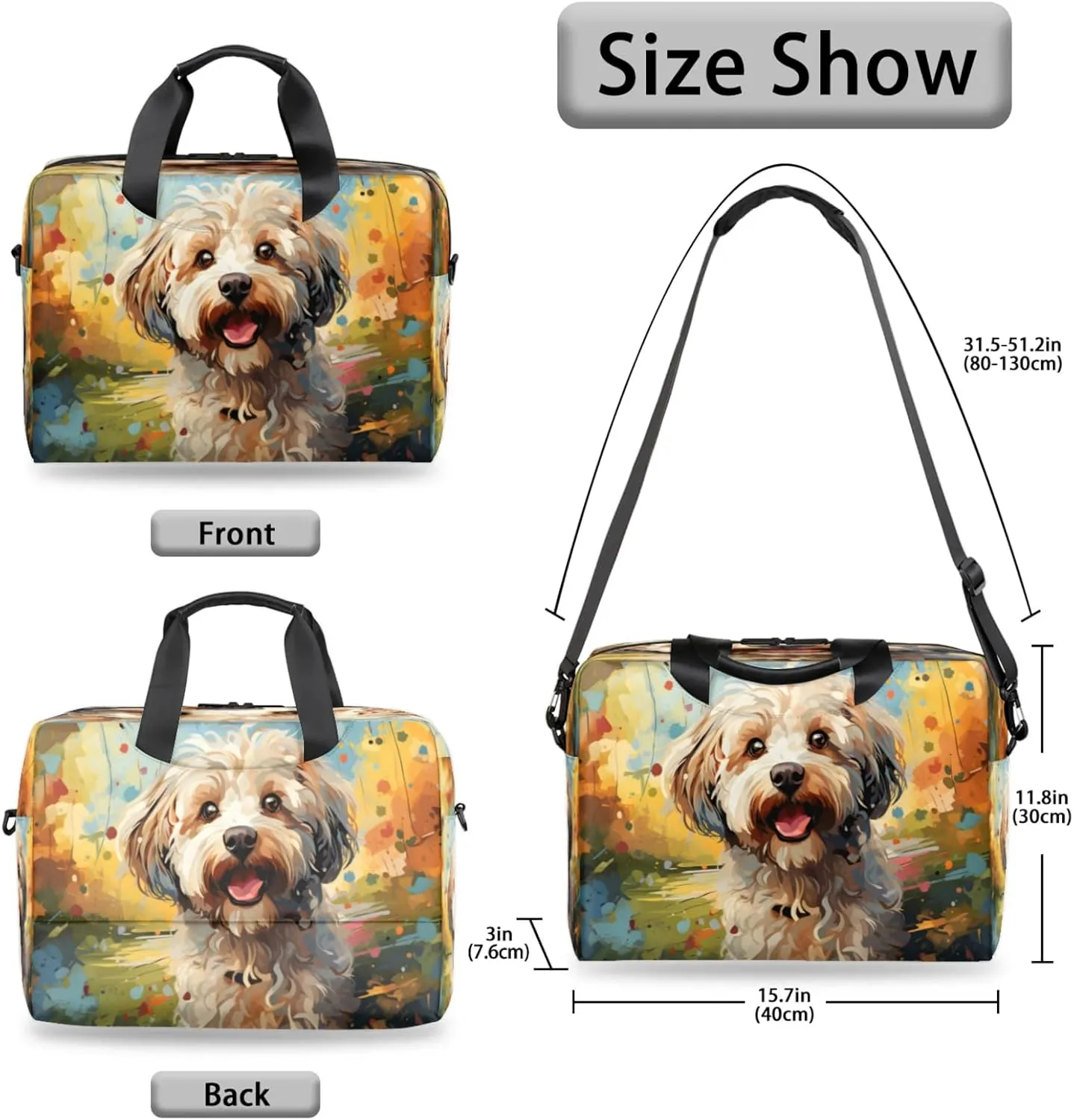 Laptop Shoulder Bag Compatible with Handle, Messenger Shoulder Case for Laptop or Tablet, Laptop Carrying Case