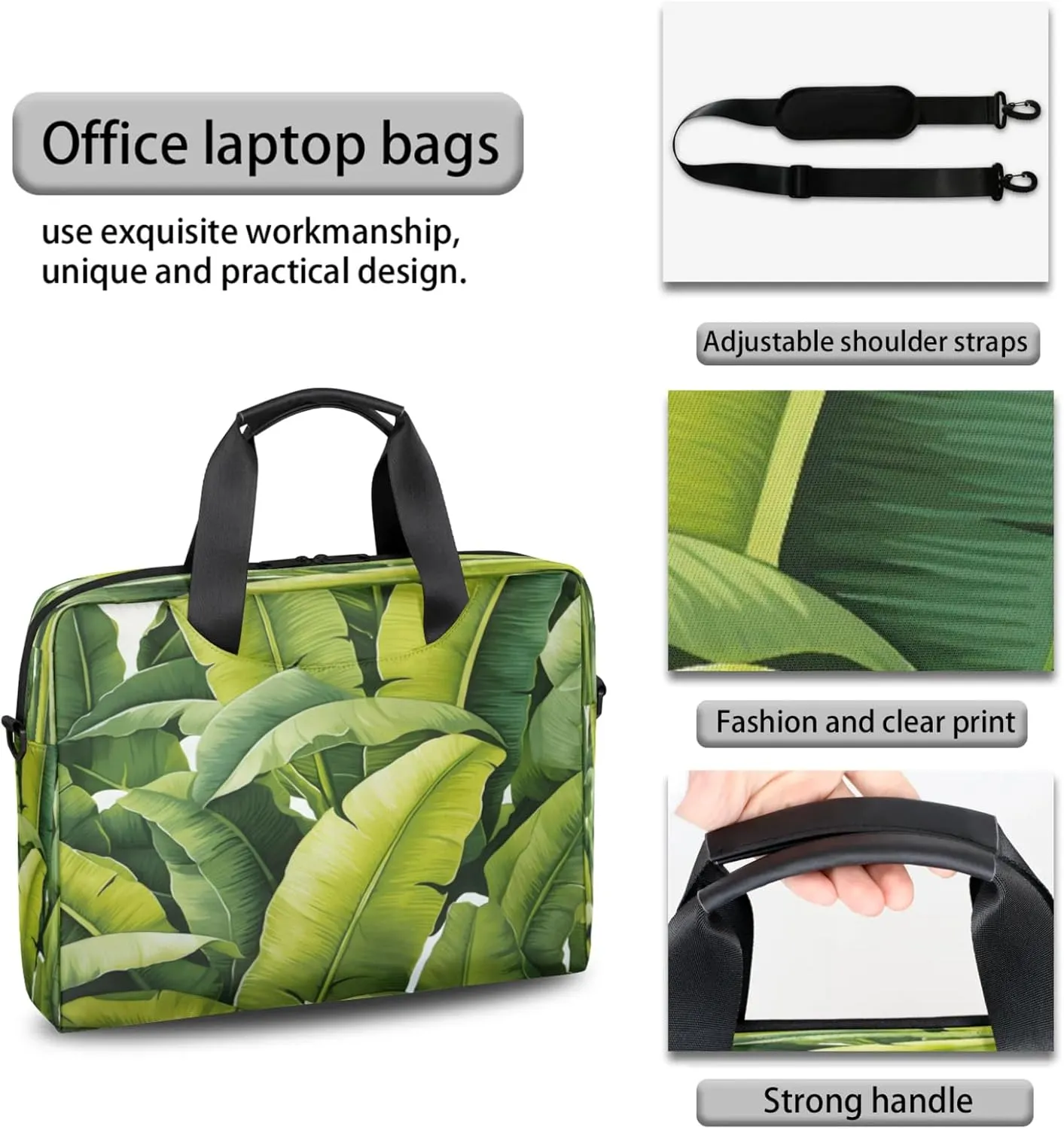 Laptop Shoulder Bag Compatible with Handle, Messenger Shoulder Case for Tablet, Laptop Carrying Case