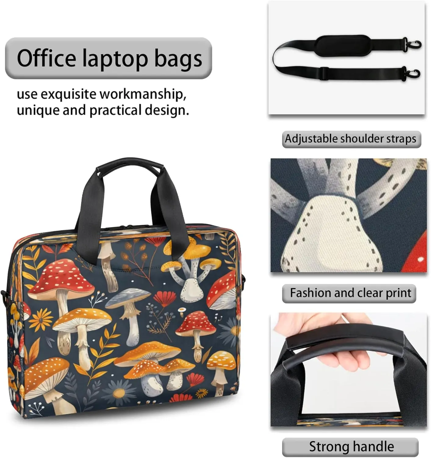 Laptop Shoulder Bag Compatible with Handle, Messenger Shoulder Case for Tablet, Laptop Carrying Case