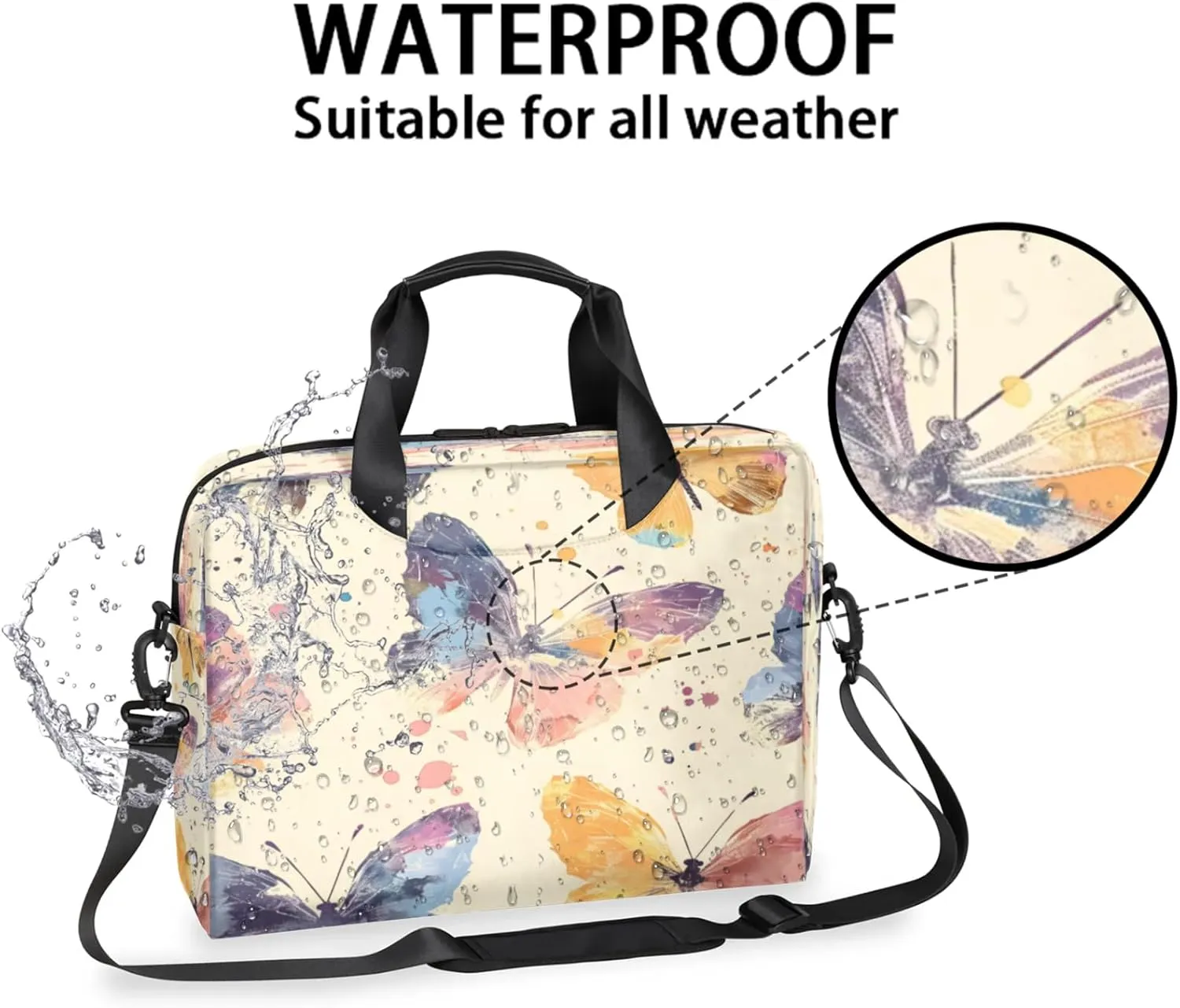 Laptop Shoulder Bag Compatible with Handle, Messenger Shoulder Case for Tablet, Laptop Carrying Case