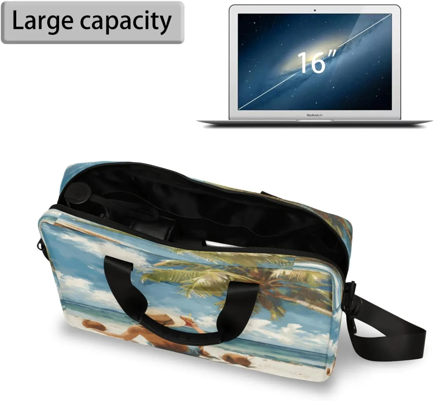 Laptop Shoulder Bag Compatible with Handle, Messenger Shoulder Case for Tablet, Laptop Carrying Case