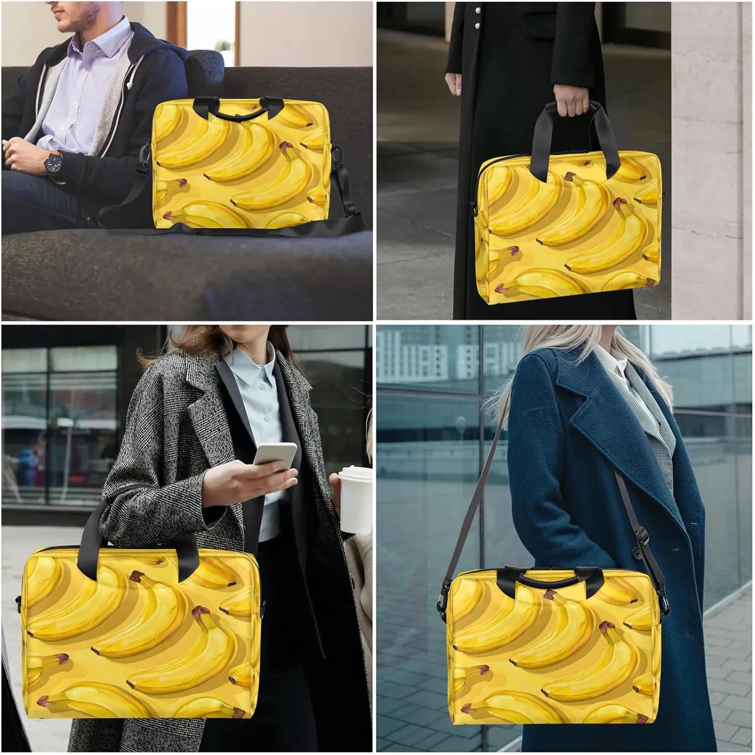 Laptop Shoulder Bag Compatible with Handle, Messenger Shoulder Case for Tablet, Laptop Carrying Case