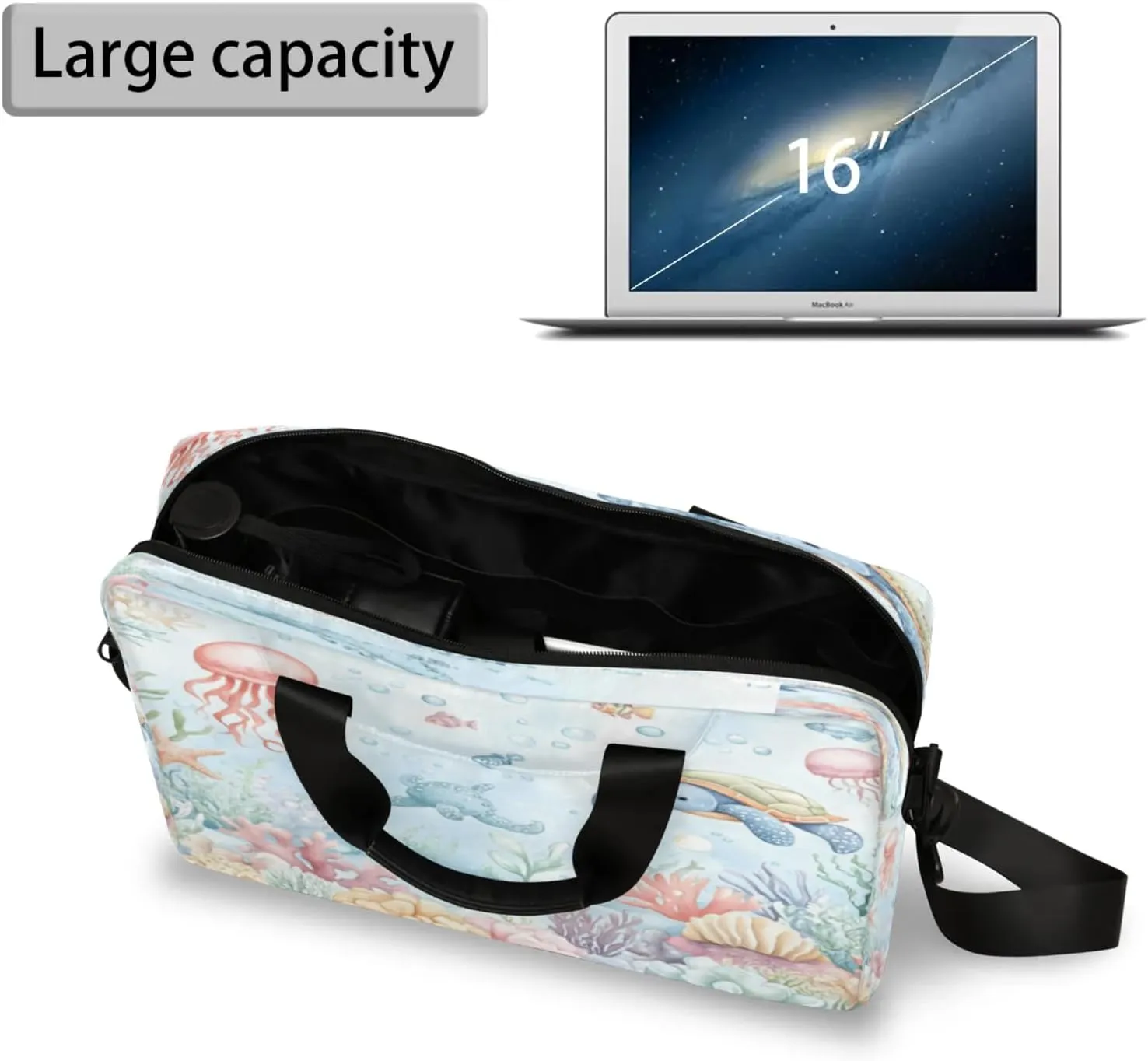 Laptop Shoulder Bag Compatible with Handle, Messenger Shoulder Case for Tablet, Laptop Carrying Case