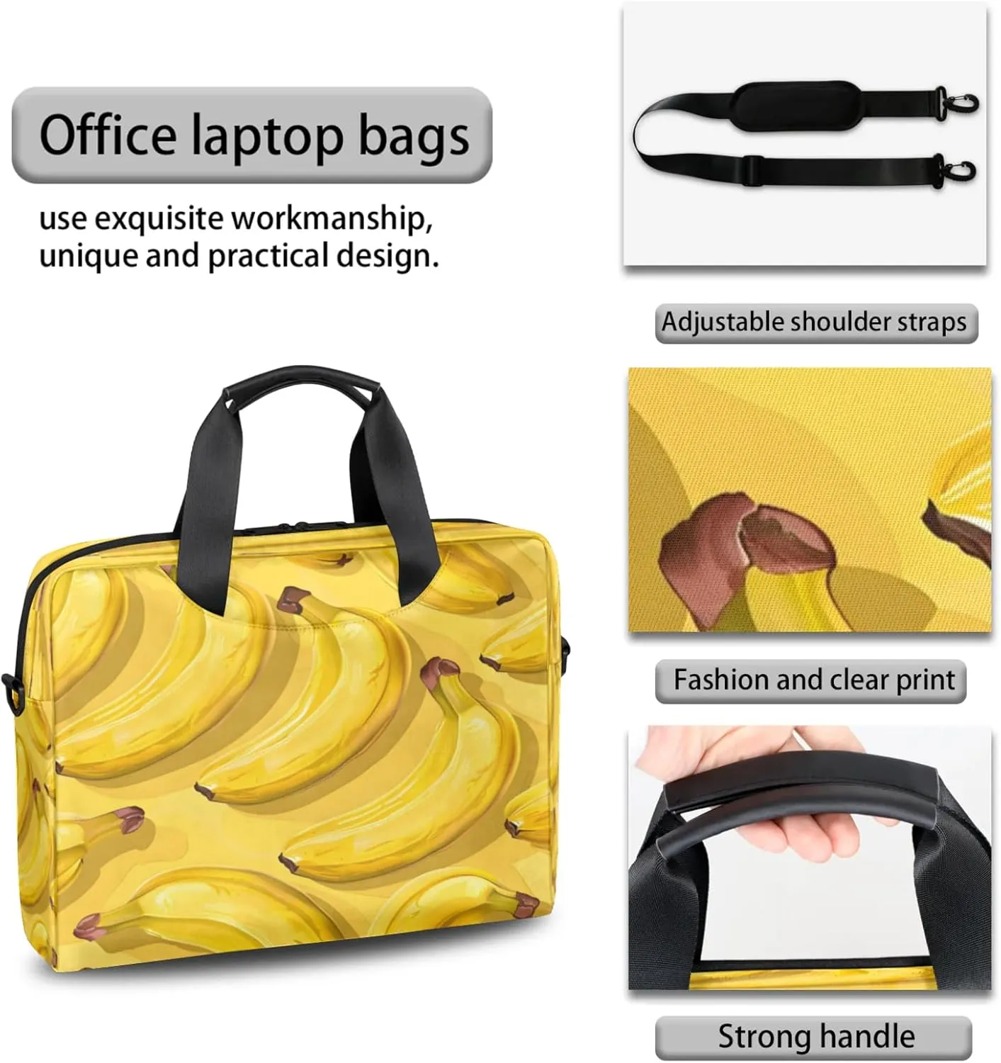 Laptop Shoulder Bag Compatible with Handle, Messenger Shoulder Case for Tablet, Laptop Carrying Case