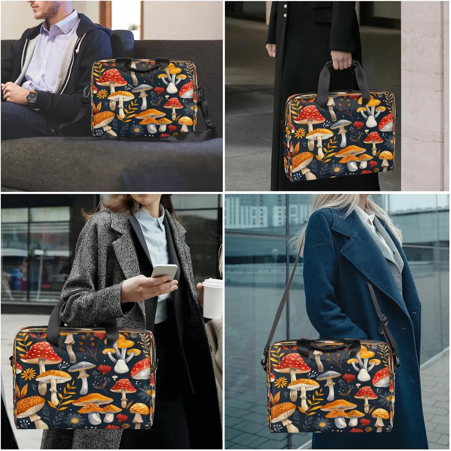 Laptop Shoulder Bag Compatible with Handle, Messenger Shoulder Case for Tablet, Laptop Carrying Case