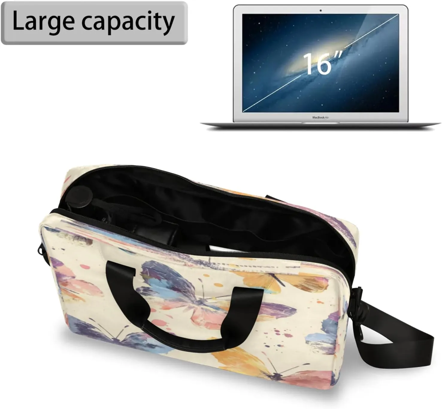 Laptop Shoulder Bag Compatible with Handle, Messenger Shoulder Case for Tablet, Laptop Carrying Case