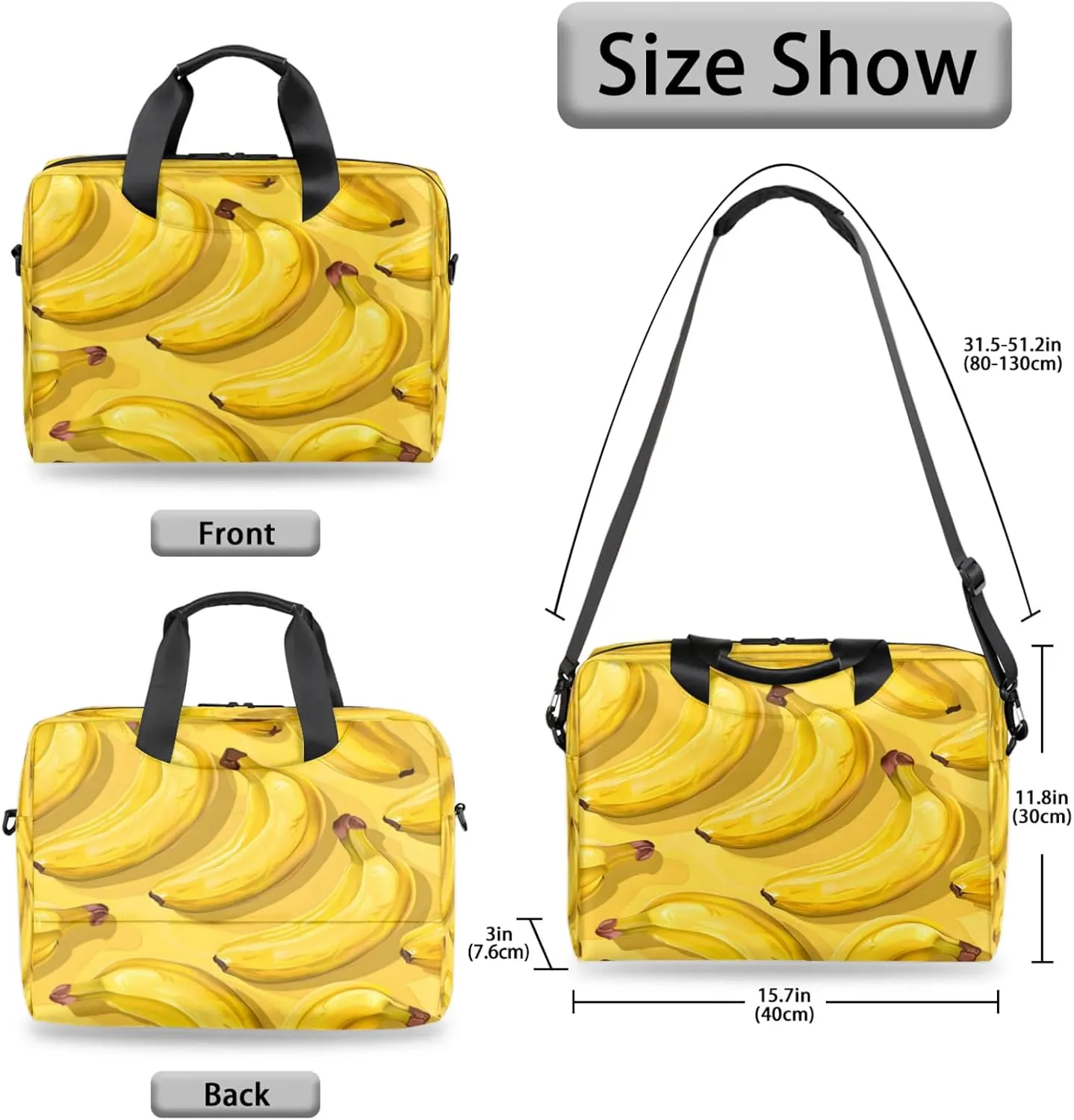Laptop Shoulder Bag Compatible with Handle, Messenger Shoulder Case for Tablet, Laptop Carrying Case