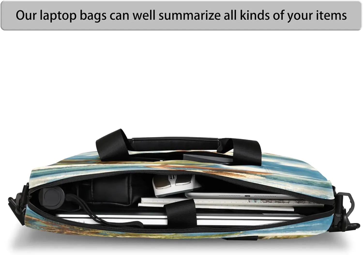 Laptop Shoulder Bag Compatible with Handle, Messenger Shoulder Case for Tablet, Laptop Carrying Case