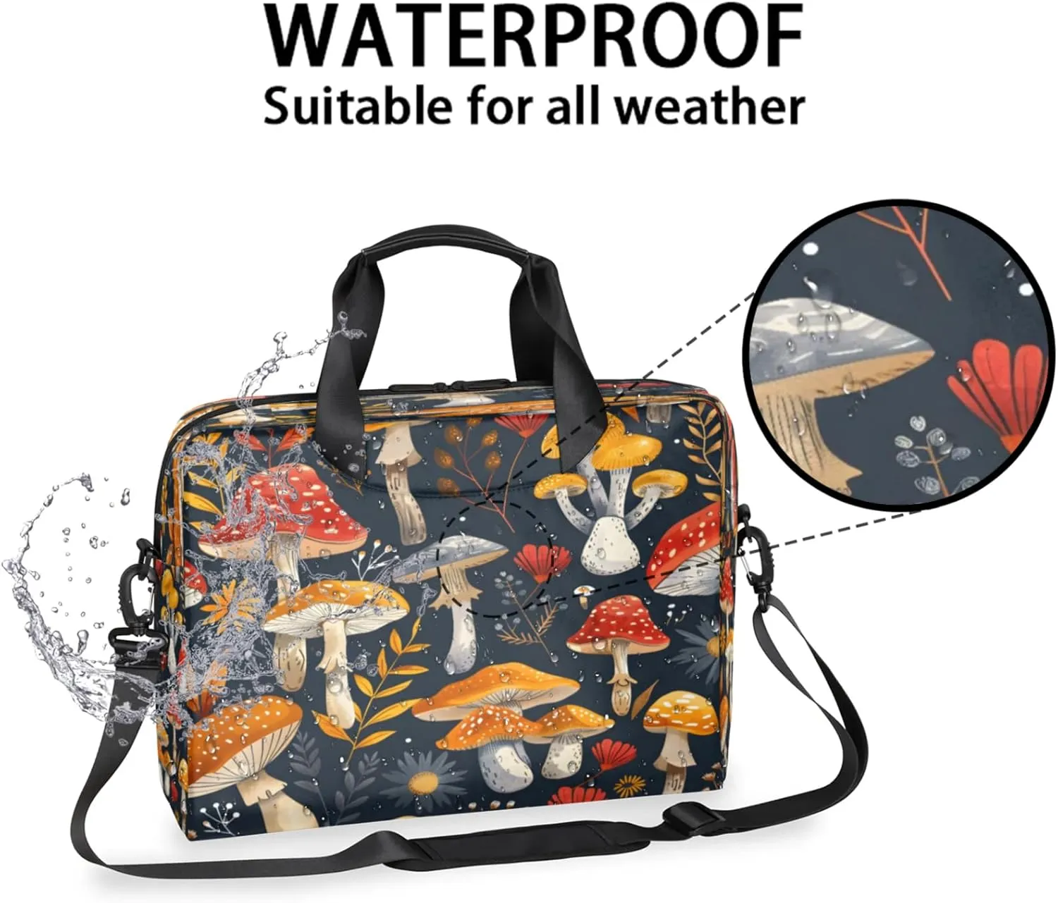 Laptop Shoulder Bag Compatible with Handle, Messenger Shoulder Case for Tablet, Laptop Carrying Case