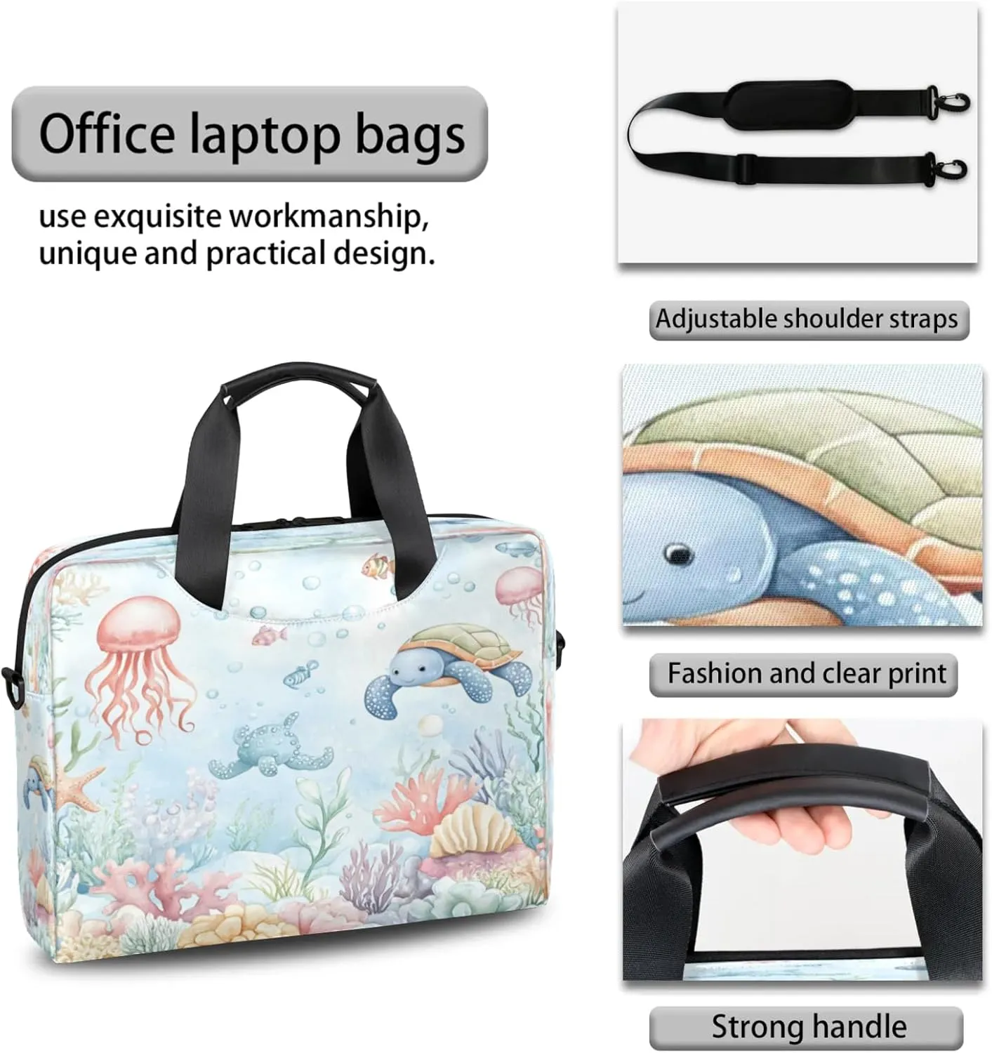 Laptop Shoulder Bag Compatible with Handle, Messenger Shoulder Case for Tablet, Laptop Carrying Case