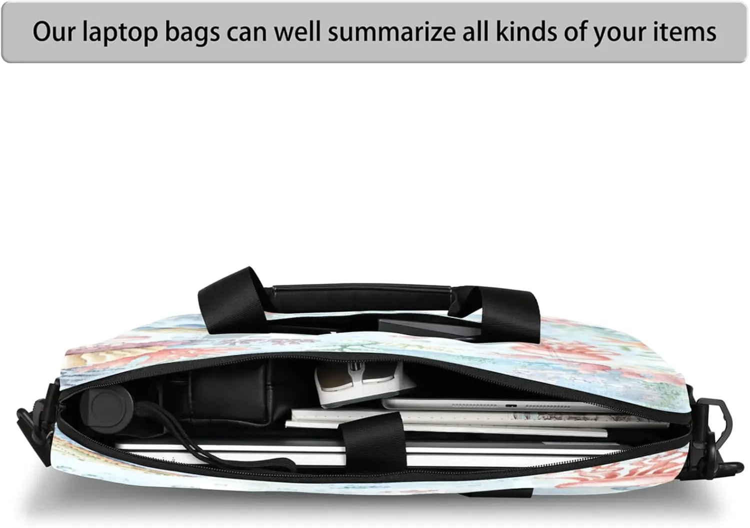 Laptop Shoulder Bag Compatible with Handle, Messenger Shoulder Case for Tablet, Laptop Carrying Case
