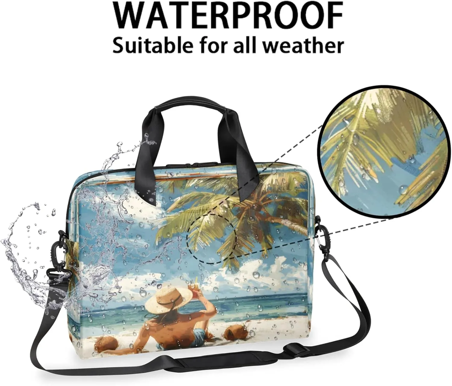 Laptop Shoulder Bag Compatible with Handle, Messenger Shoulder Case for Tablet, Laptop Carrying Case