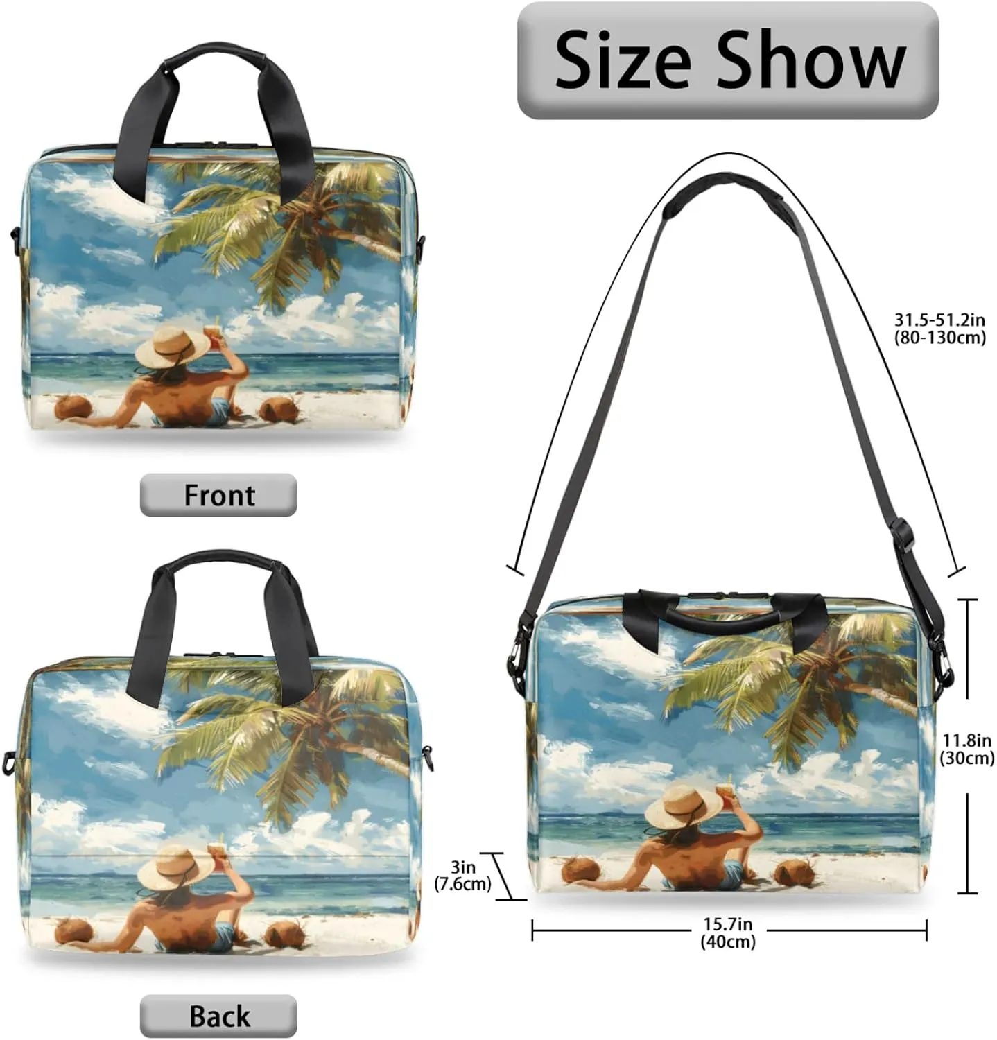 Laptop Shoulder Bag Compatible with Handle, Messenger Shoulder Case for Tablet, Laptop Carrying Case
