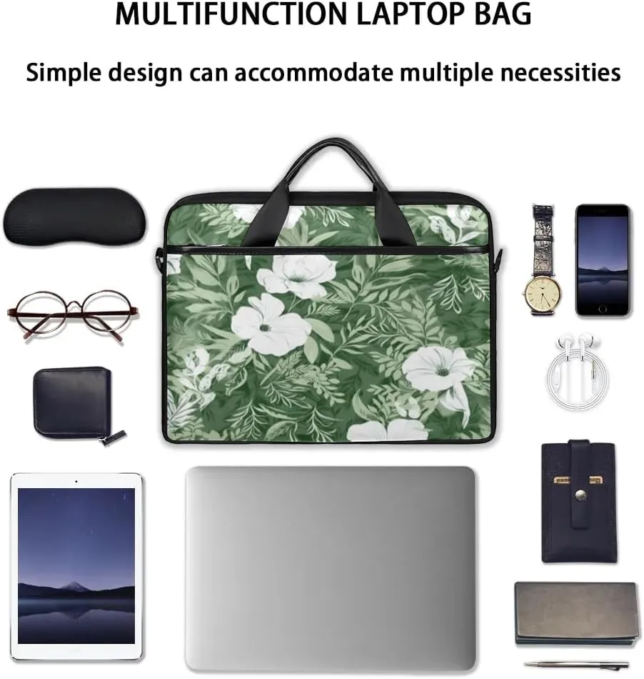 Laptop Shoulder Bag Computer Bag 13-15 Inches Laptop Carrying Case with Shoulder Strap for Women Men