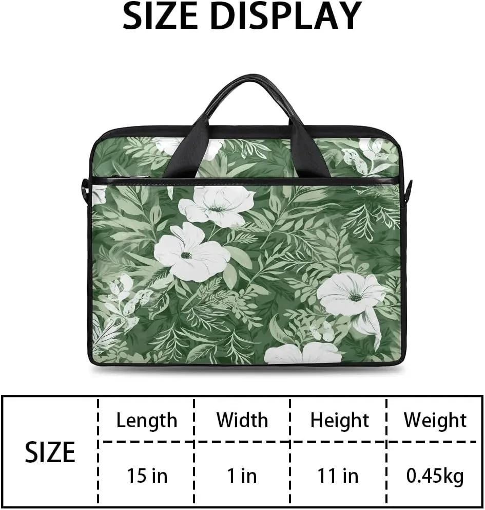 Laptop Shoulder Bag Computer Bag 13-15 Inches Laptop Carrying Case with Shoulder Strap for Women Men