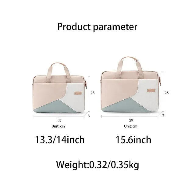 Laptop Sleeves 13.3" 14" 15.6" inch, Grils Women, For Macbook Air Pro, HP, Dell, Lenovo, Asus, Acer, Chromebook Notebook, Waterpoof Shockproof Oxford Cloth, for Travel Office Schools