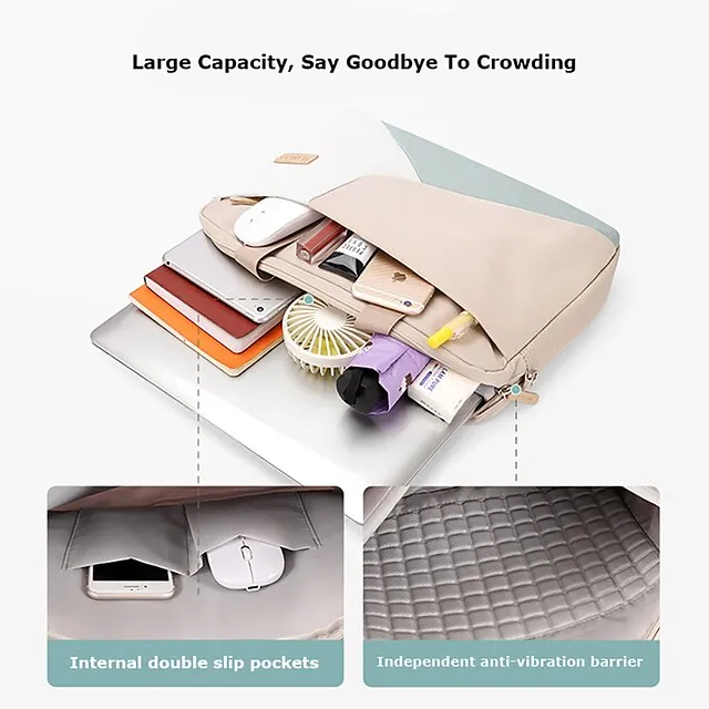Laptop Sleeves 13.3" 14" 15.6" inch, Grils Women, For Macbook Air Pro, HP, Dell, Lenovo, Asus, Acer, Chromebook Notebook, Waterpoof Shockproof Oxford Cloth, for Travel Office Schools