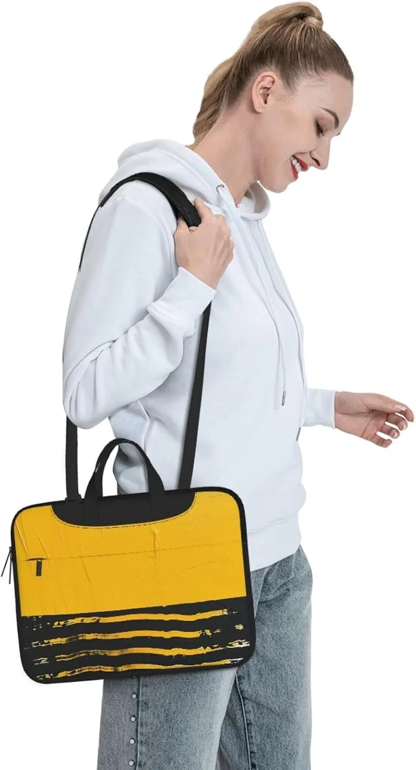 Laptop Tote Bag, Laptop Tote Bag, Travel Bag, Business Computer Bag, Work Bag for Men and Women, Mustard Yellow