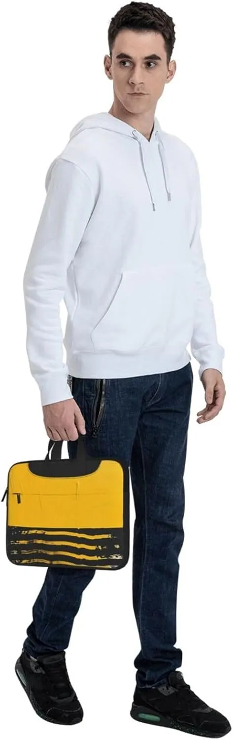 Laptop Tote Bag, Laptop Tote Bag, Travel Bag, Business Computer Bag, Work Bag for Men and Women, Mustard Yellow