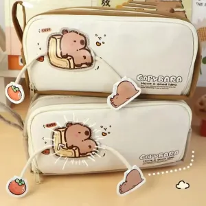 Large Capacity Capybara Pencil Pouch