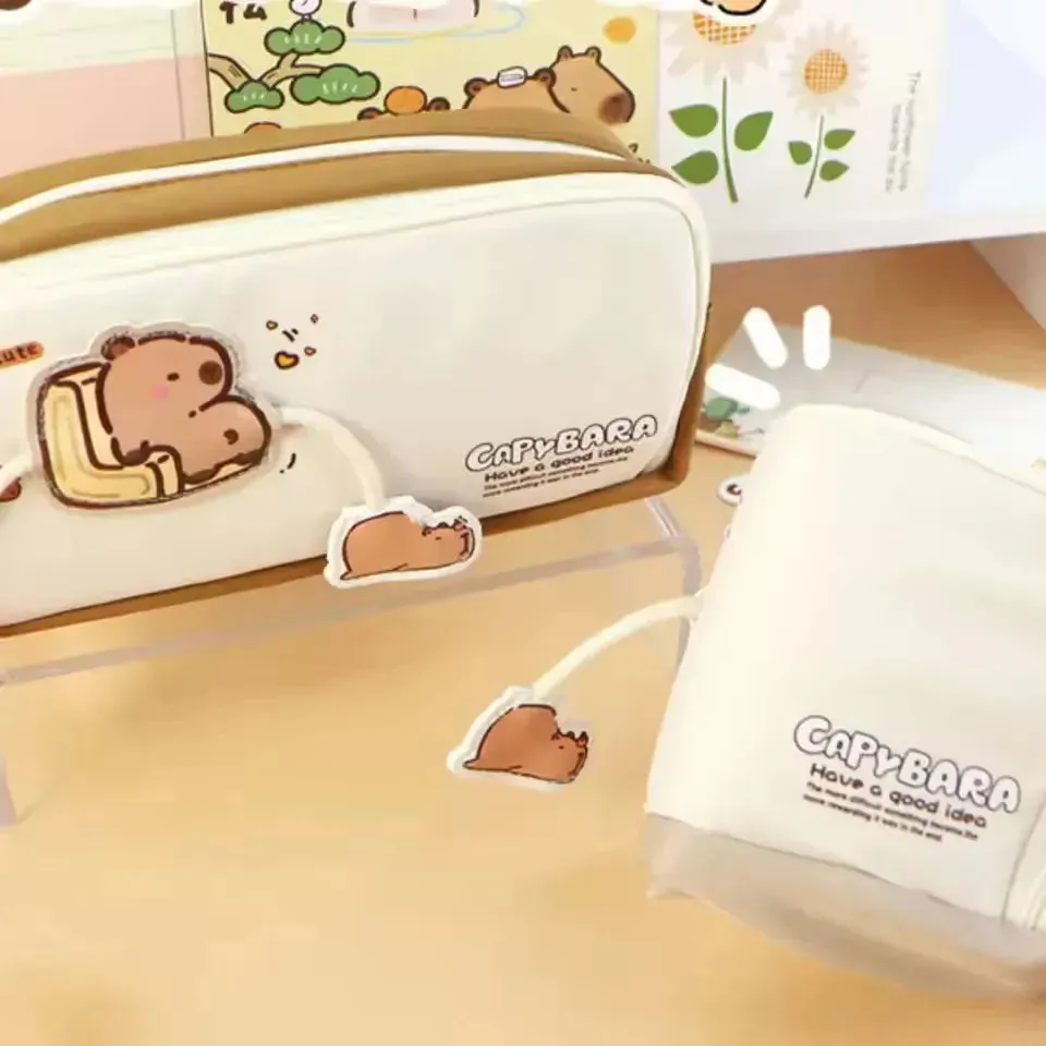 Large Capacity Capybara Pencil Pouch