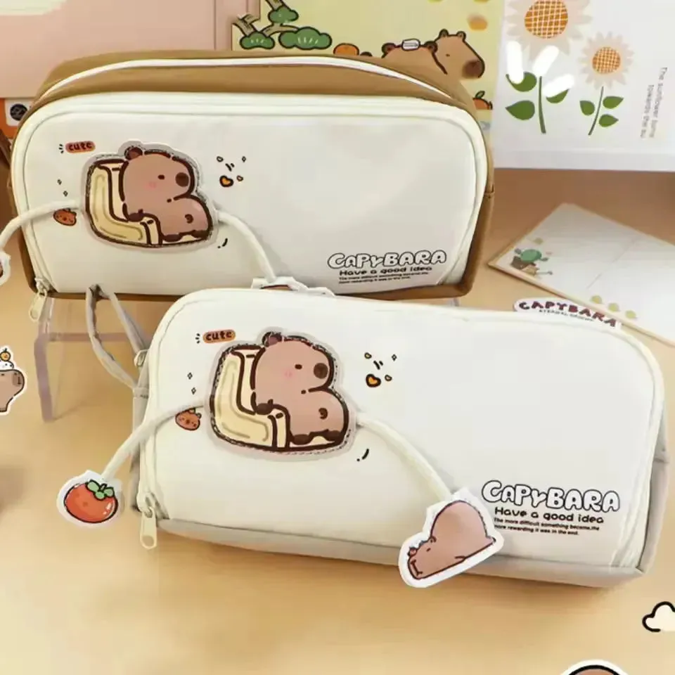 Large Capacity Capybara Pencil Pouch