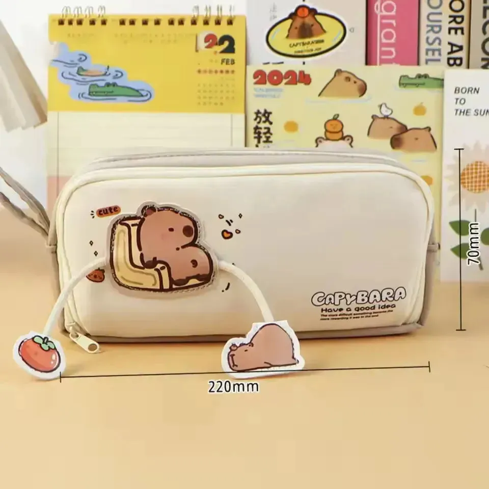 Large Capacity Capybara Pencil Pouch