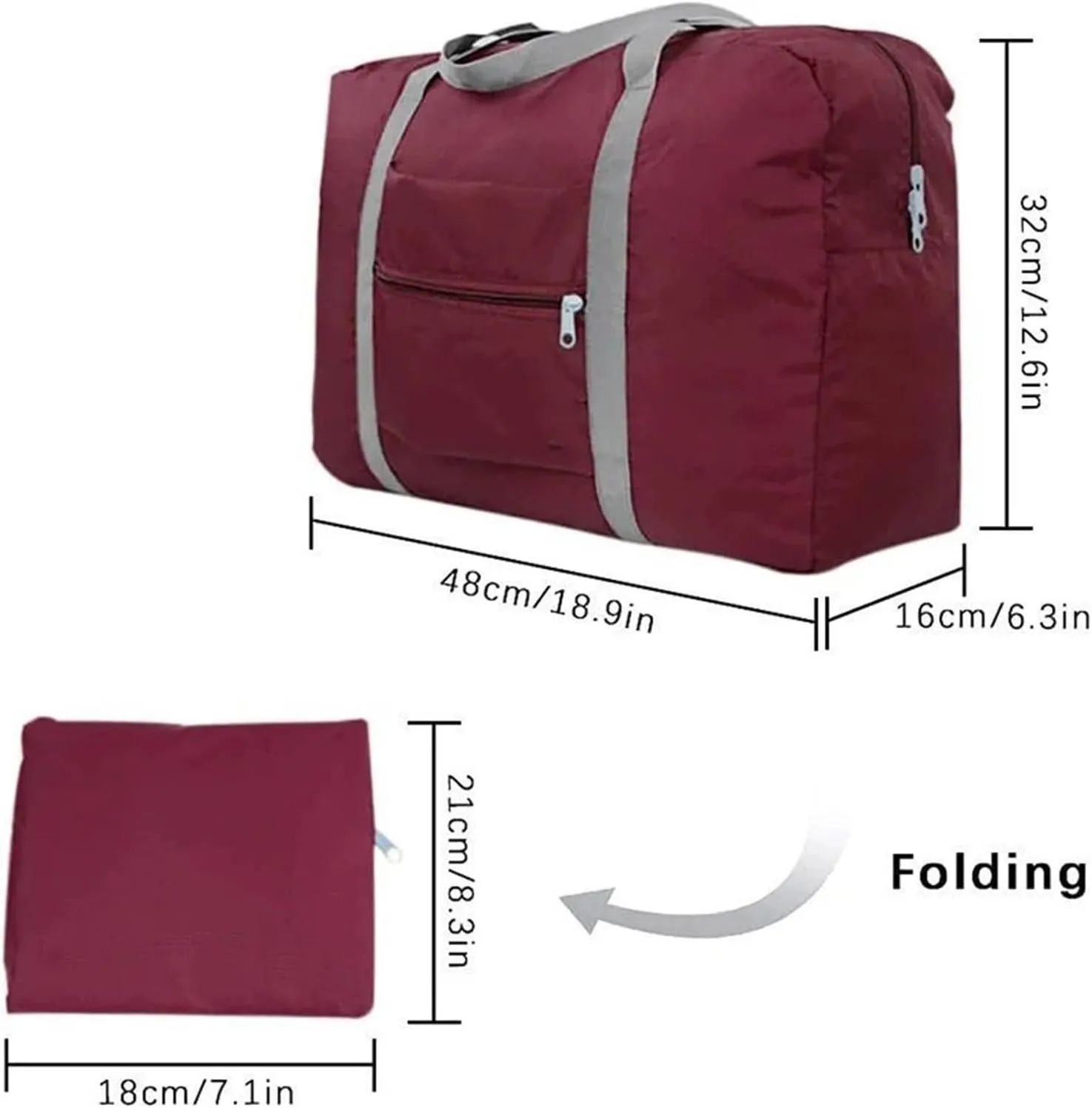 Large Capacity Fashion Travel Bag Weekend Tote Handbag Tote Travel Bag