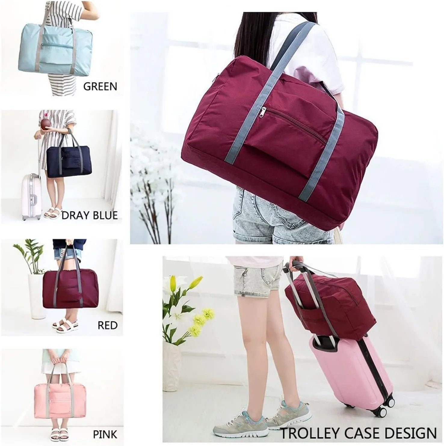 Large Capacity Fashion Travel Bag Weekend Tote Handbag Tote Travel Bag