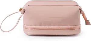 Large Capacity Layer Portable Cosmetic Bag Portable Travel Cosmetics Storage Bag(E)