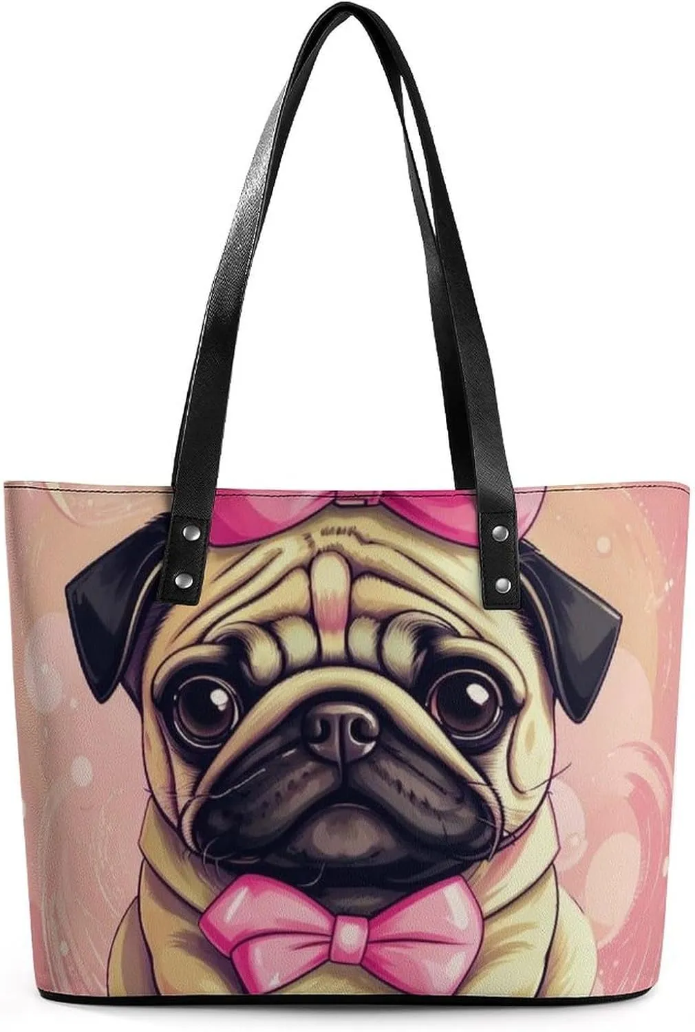Large Capacity Shoulder Bag for Women PU Leather Shoulder Tote Handbag Clutch Bag Aesthetic Travel Work Picnic