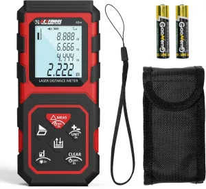 Laser Measurement Tool 131Ft Laser Distance Measure with Enhanced ±1.5mm Accuracy, M/in/Ft Unit Switching, IP54 Shockproof, Area/Volume/Pythagoras