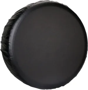 Leader Accessories Universal Spare Tire Cover with Buckle Strap Waterproof for Jeep, Trailer, RV, Truck and All Car Wheel (Black Ultimate, 24"-26" Dia.)