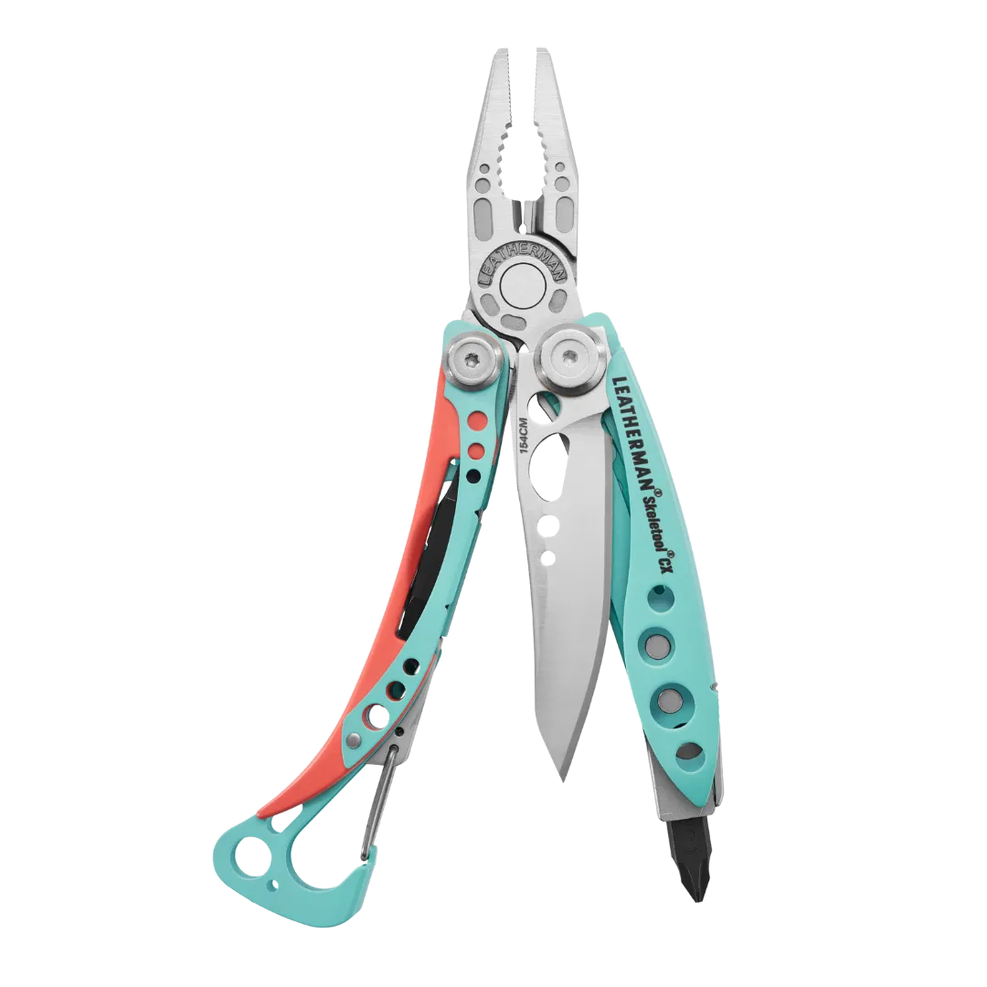 Leatherman 7 Tool Skeletool CX Lightweight Multi-Tool with Knife Blade Verdant