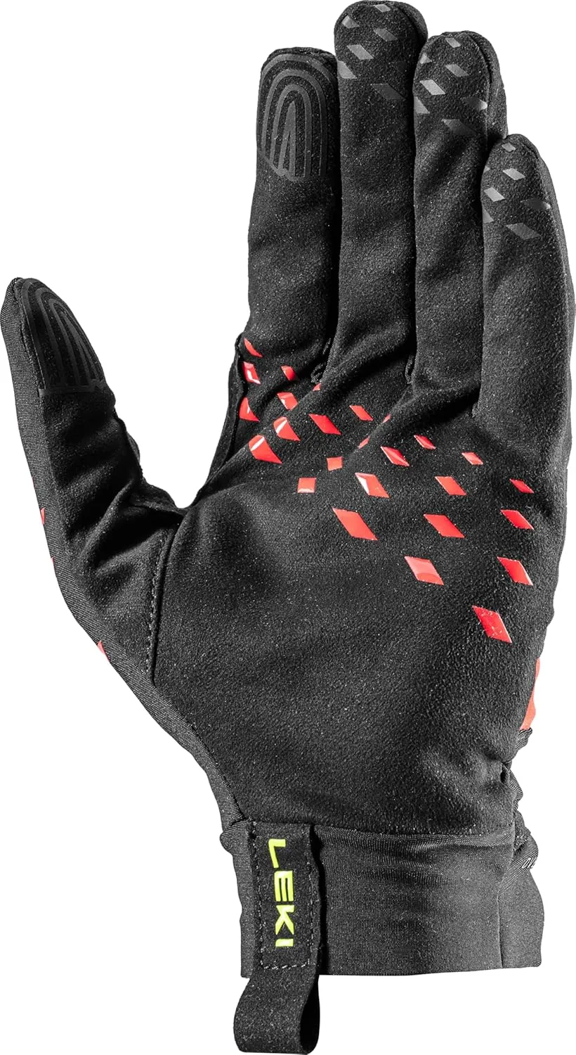 LEKI Ultra Trail Storm Lightweight Water-Resistant Touchscreen Running Gloves