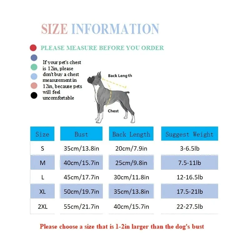 Letter Pattern Dog T-Shirts – Breathable Pet Tee