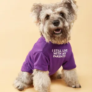 Letter Pattern Dog T-Shirts – Breathable Pet Tee