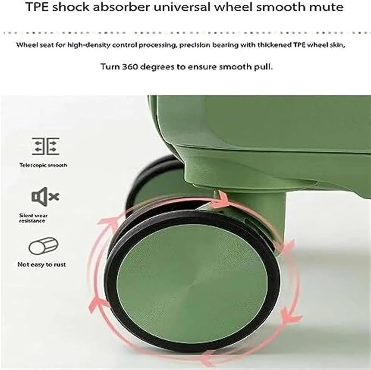 Light Suitcase 18inch Suitcases With 4 Wheels ABS Luggage Bag For Travel Suitcase Carry On Luggage Wheeled Luggage (Color : A, Size : 18 in)