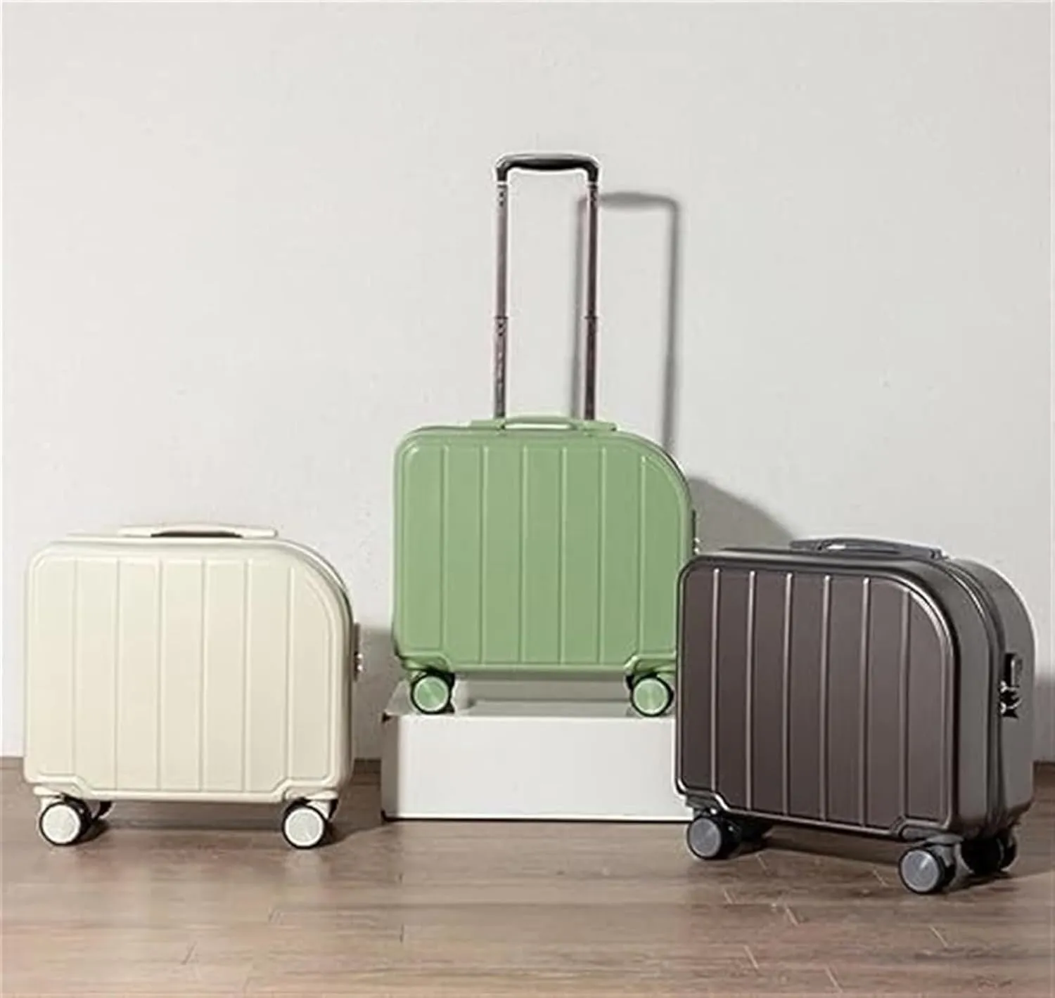 Light Suitcase 18inch Suitcases With 4 Wheels ABS Luggage Bag For Travel Suitcase Carry On Luggage Wheeled Luggage (Color : A, Size : 18 in)